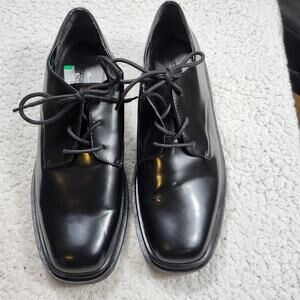 Nunn Bush Centro Formal Flex plain toe oxford in black patent leather size 9.5